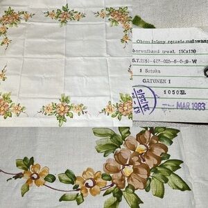 Vintage 80s Cepelia Table Cloth Poland